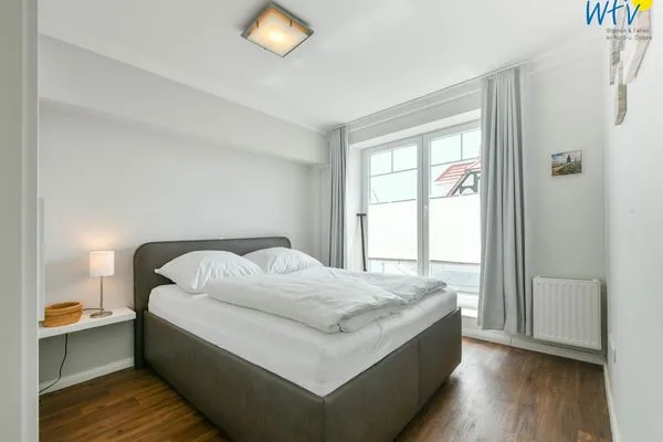 Schlafzimmer Haus Anna See Ferienwohnung Südperle