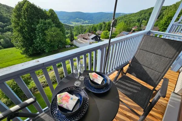 Balkon Ferienland Sonnenwald Ferienwohnung "Weitblick zum Arber" Apartment 15