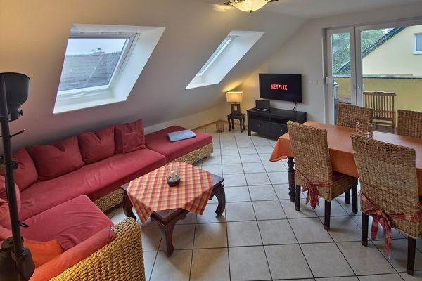  Fewo Am Dünenwald Zempin Zempin - Wohnzimmer