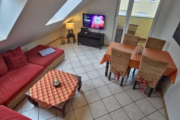  Fewo Am Dünenwald Zempin Zempin - Wohnzimmer