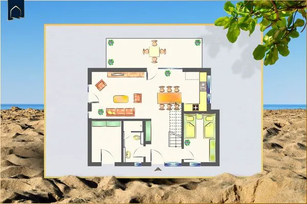 Grundriss  Ferienhaus Reethus bei den Wassern