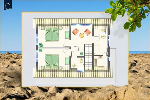 Grundriss  Ferienhaus Reethus bei den Wassern