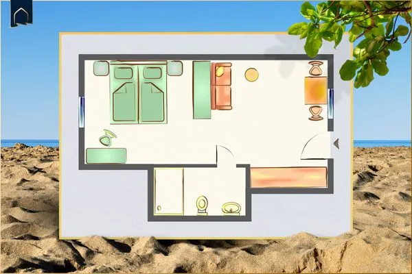 Grundriss Green Village Ferienwohnung Igelnest