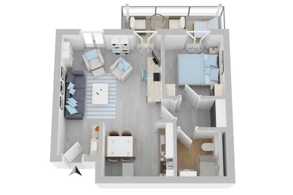 Ferienwohnung Dünensand Zingst Grundriss  Dünensand