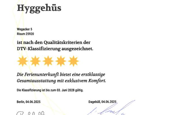 Ferienhaus Fünf-Sterne-Ferienhaus Hyggehüs in Risum-Lindholm – Bild 2 von 5