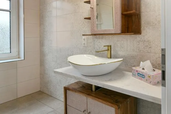 Badezimmer Haus Casper Ferienwohnung Watt'n Platz