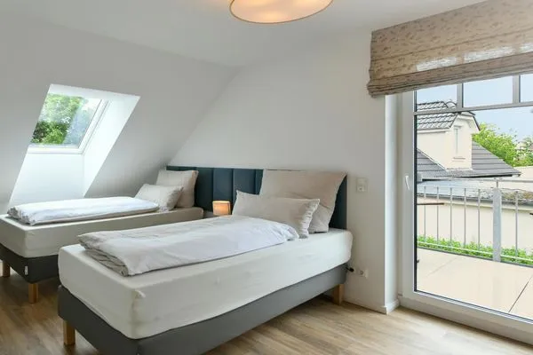 Schlafzimmer Haus Casper Ferienwohnung Watt'n Platz