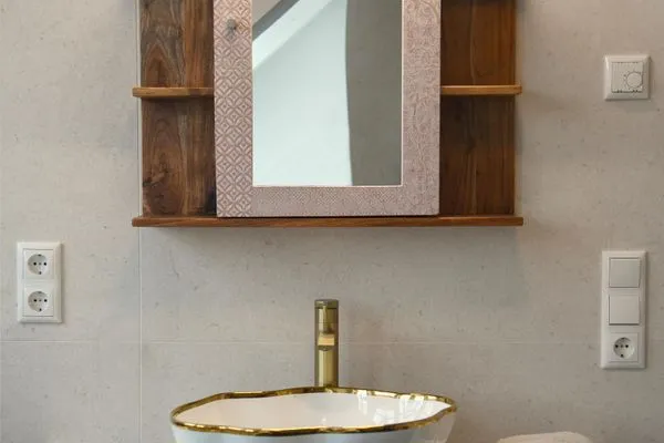 Badezimmer Haus Casper Ferienwohnung Watt'n Platz