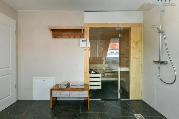 Badezimmer Haus Casper Ferienwohnung Watt'n Platz