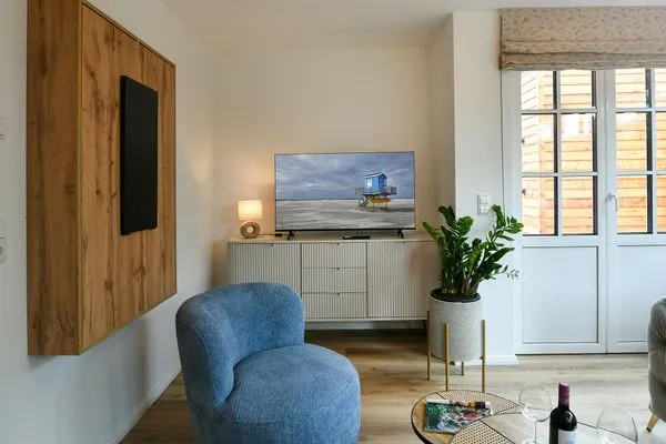 Wohnzimmer Haus Casper Ferienwohnung Watt'n Platz