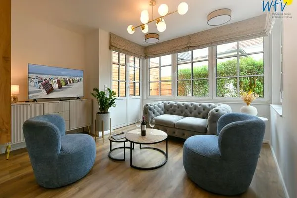 Wohnzimmer Haus Casper Ferienwohnung Watt'n Platz