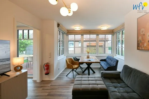 Wohnzimmer Haus Casper Ferienwohnung Strandstuuv