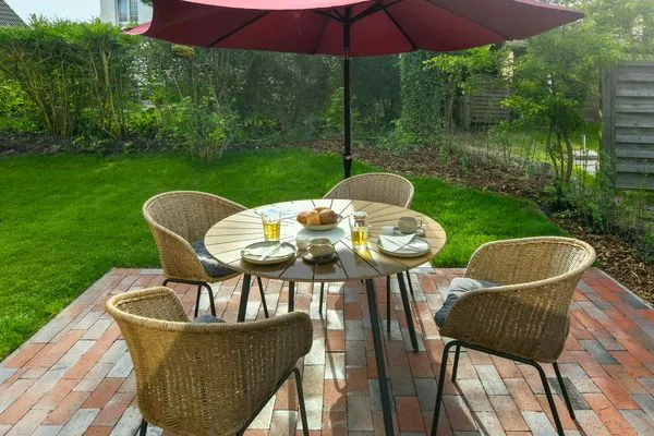 Terrasse Haus Casper Ferienwohnung Strandstuuv