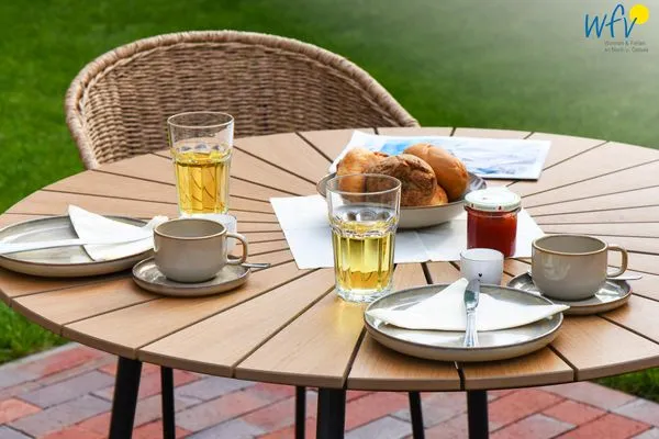 Terrasse Haus Casper Ferienwohnung Strandstuuv