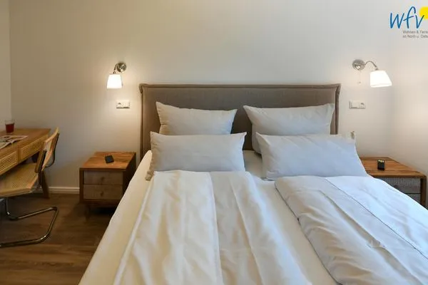 Schlafzimmer Haus Casper Ferienwohnung Strandstuuv