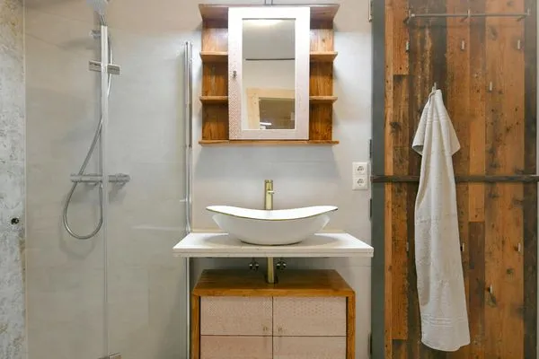 Badezimmer Haus Casper Ferienwohnung Strandstuuv