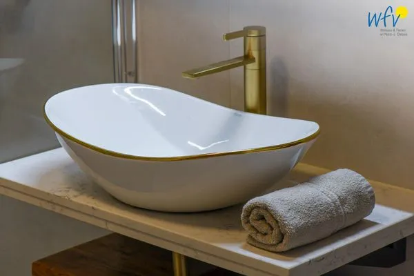 Badezimmer Haus Casper Ferienwohnung Strandstuuv