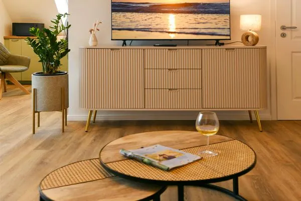 Wohnzimmer Haus Casper Ferienwohnung Watt'n Kiek