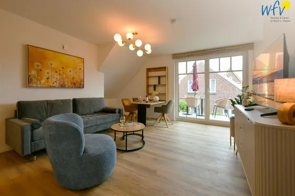 Wohnzimmer Haus Casper Ferienwohnung Watt'n Kiek