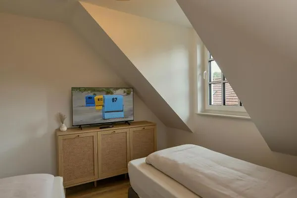 Schlafzimmer Haus Casper Ferienwohnung Watt'n Kiek