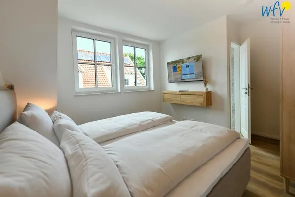 Schlafzimmer Haus Casper Ferienwohnung Watt'n Kiek