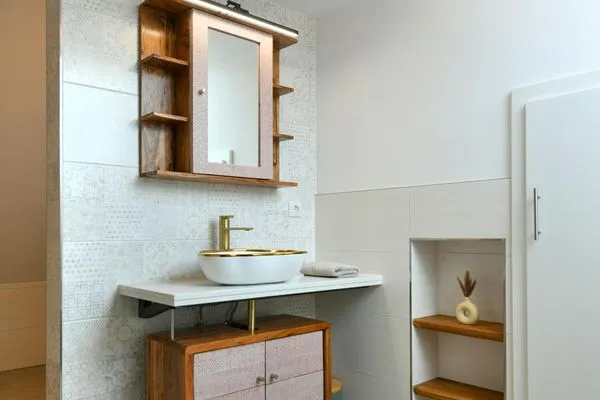 Badezimmer Haus Casper Ferienwohnung Watt'n Kiek