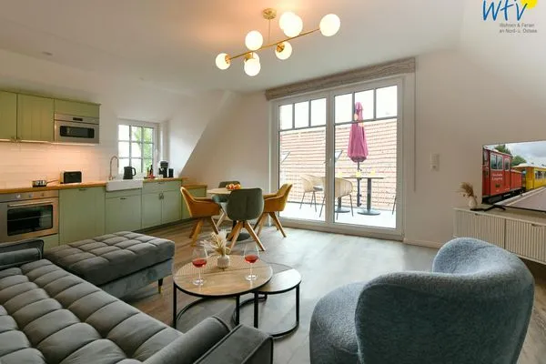 Wohnzimmer Haus Casper Ferienwohnung Sünnblick