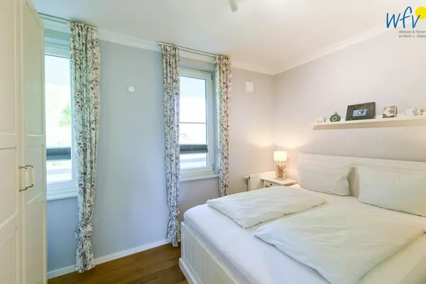 Schlafzimmer Villa Dorfgroden Ferienwohnung Strandvogt