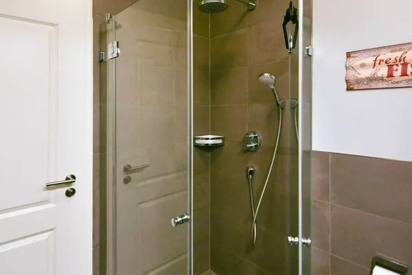 Badezimmer Villa Dorfgroden Ferienwohnung Strandvogt