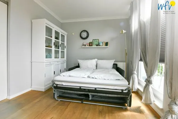 Schlafzimmer Villa Dorfgroden Ferienwohnung Strandvogt