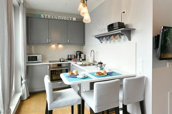 Küche / Küchenzeile Villa Dorfgroden Ferienwohnung Strandvogt