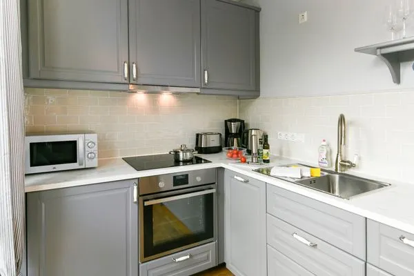 Küche / Küchenzeile Villa Dorfgroden Ferienwohnung Strandvogt