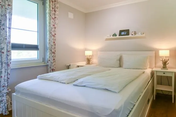 Schlafzimmer Villa Dorfgroden Ferienwohnung Strandvogt