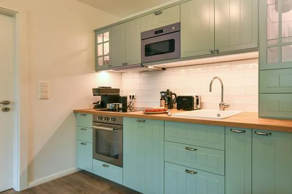 Küche / Küchenzeile Haus Christine Ferienwohnung Düünstuuv