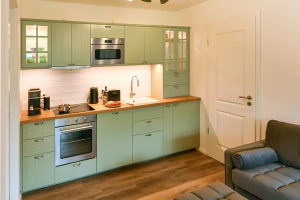 Küche / Küchenzeile Haus Christine Ferienwohnung Düünstuuv