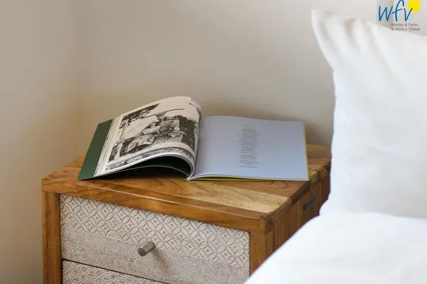 Schlafzimmer Haus Christine Ferienwohnung Düünstuuv