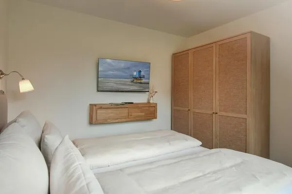 Schlafzimmer Haus Christine Ferienwohnung Düünstuuv