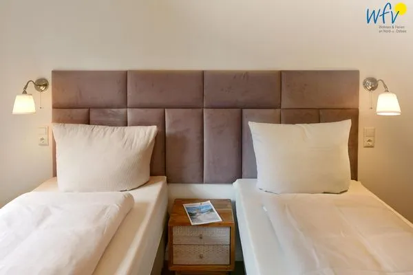 Schlafzimmer Haus Christine Ferienwohnung Düünstuuv