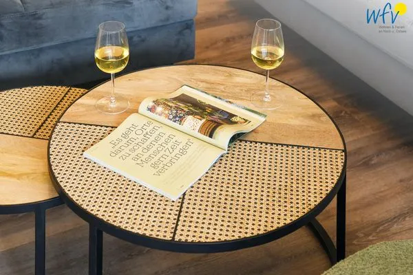 Wohnzimmer Haus Christine Ferienwohnung Düünstuuv