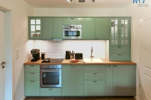 Küche / Küchenzeile Haus Christine Ferienwohnung Düünstuuv