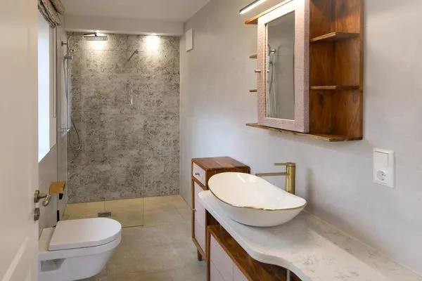 Badezimmer Haus Christine Ferienwohnung Uns Versteck