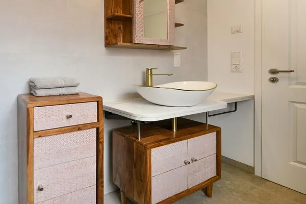 Badezimmer Haus Christine Ferienwohnung Uns Versteck