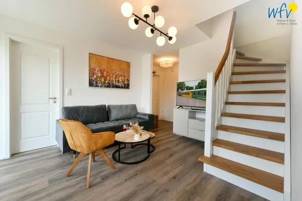 Wohnzimmer Haus Christine Ferienwohnung Watt'n Utkiek