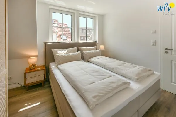 Schlafzimmer Haus Christine Ferienwohnung Watt'n Utkiek