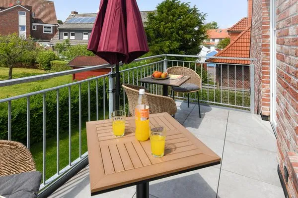 Balkon Haus Christine Ferienwohnung Watt'n Utkiek