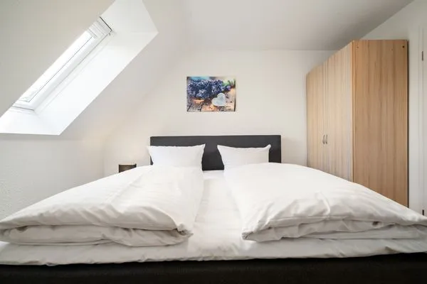 Ferienhaus Landhus Alt Schwerin Schlafzimmer Obergeschoss  Landhus