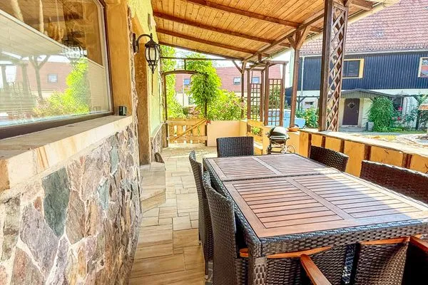 BBQ areal  Wohnperle Bauernhaus Meusegast Dresden Sächsische Schweiz