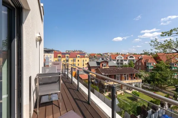 Ferienwohnung Anastasia Waren Schlafzimmer Balkon  Anastasia