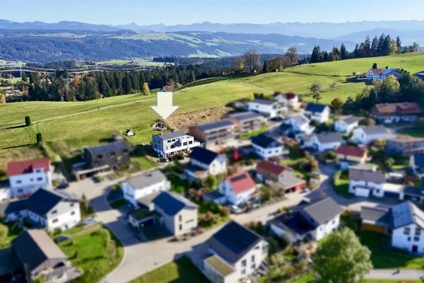 Ferienhaus Allgäutraum Ferienapartment Allgäuträumchen Seenahes Allgäu - Vogelperspektive