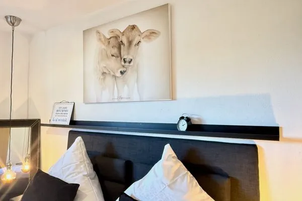 Ferienhaus Allgäutraum Ferienwohnung Allgäutraum Seenahes Allgäu - Schlafzimmer - Doppelbett